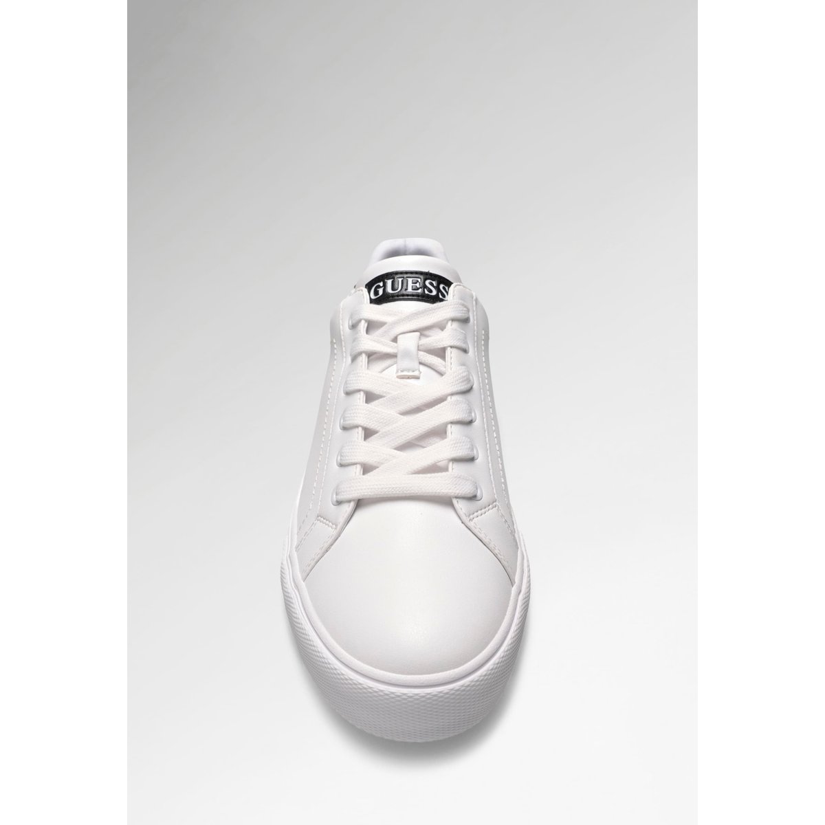 Baskets Pancho En Cuir Synthétique blanc, GUESS