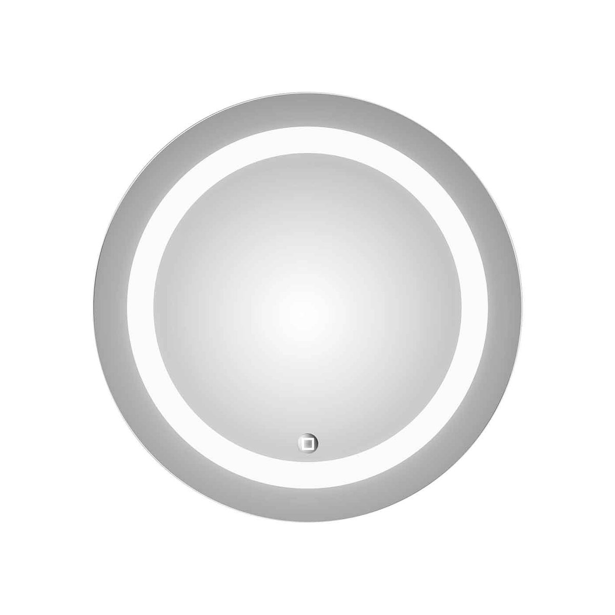 Miroir Led Light Circle gris clair, HOME MAISON