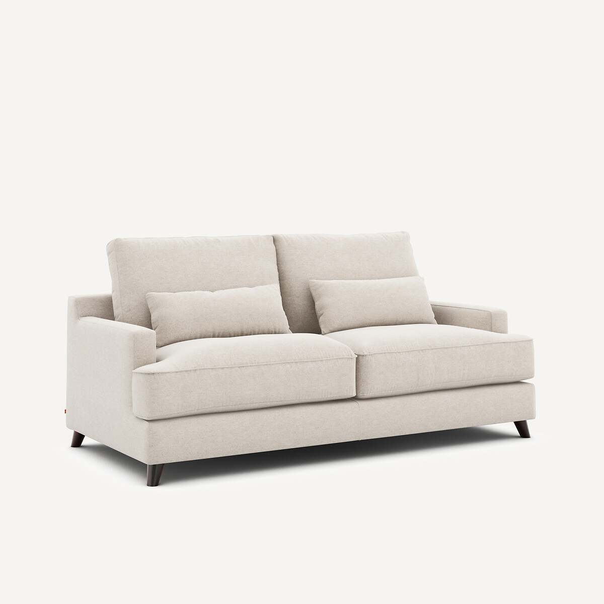 3-Sitzer-Sofa, umwandelbar, aus meliertem Leinen, ALWINE elfenbein, AM.PM