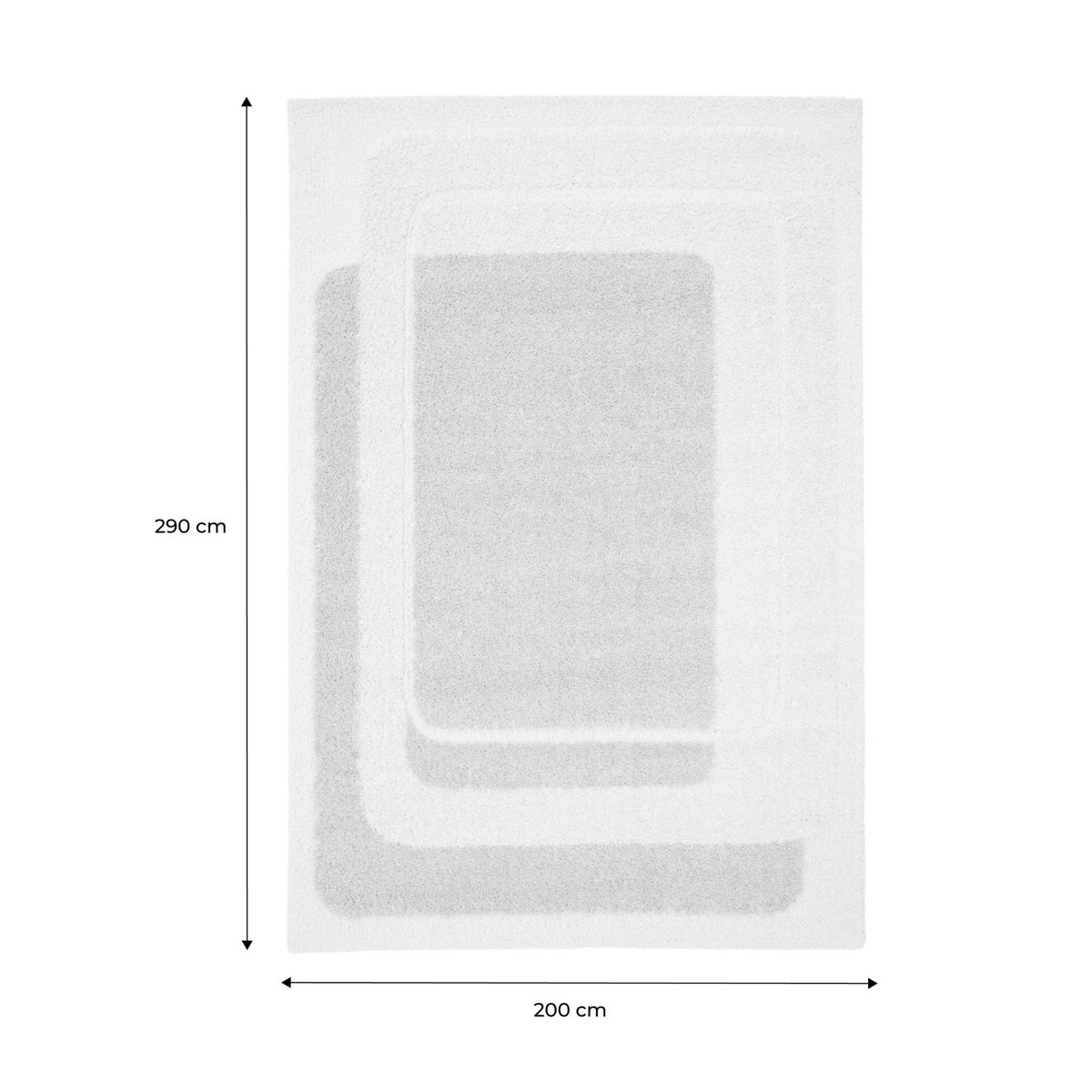 Tapis intérieur rectangulaire contemporain AKAI beige / crème, SWEEEK