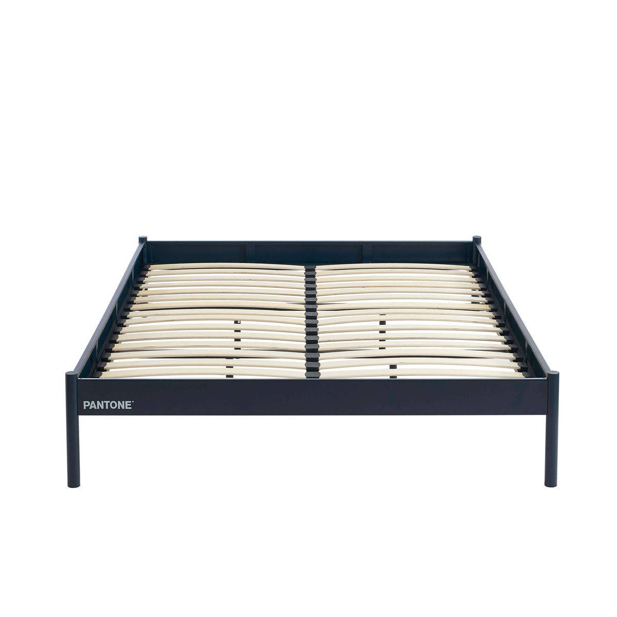 Lit double en acier bleu nuit, PANTONE