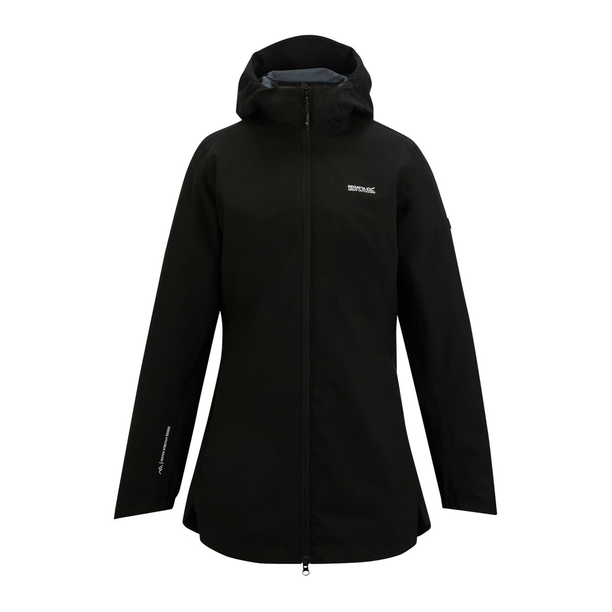 Veste imperméable à capuche NATALINA noir, REGATTA