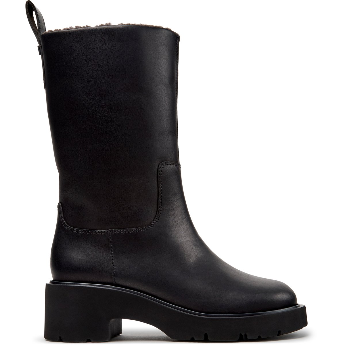Botte haute Milah Smooth Leather noir 001, CAMPER