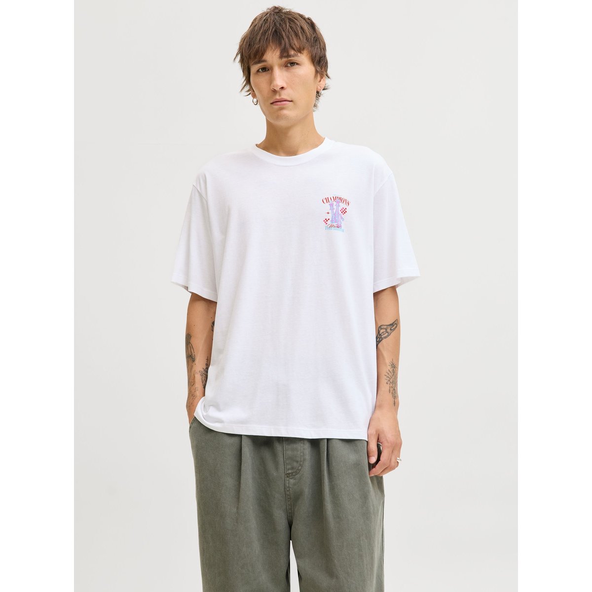 T-Shirt bright white, JACK & JONES