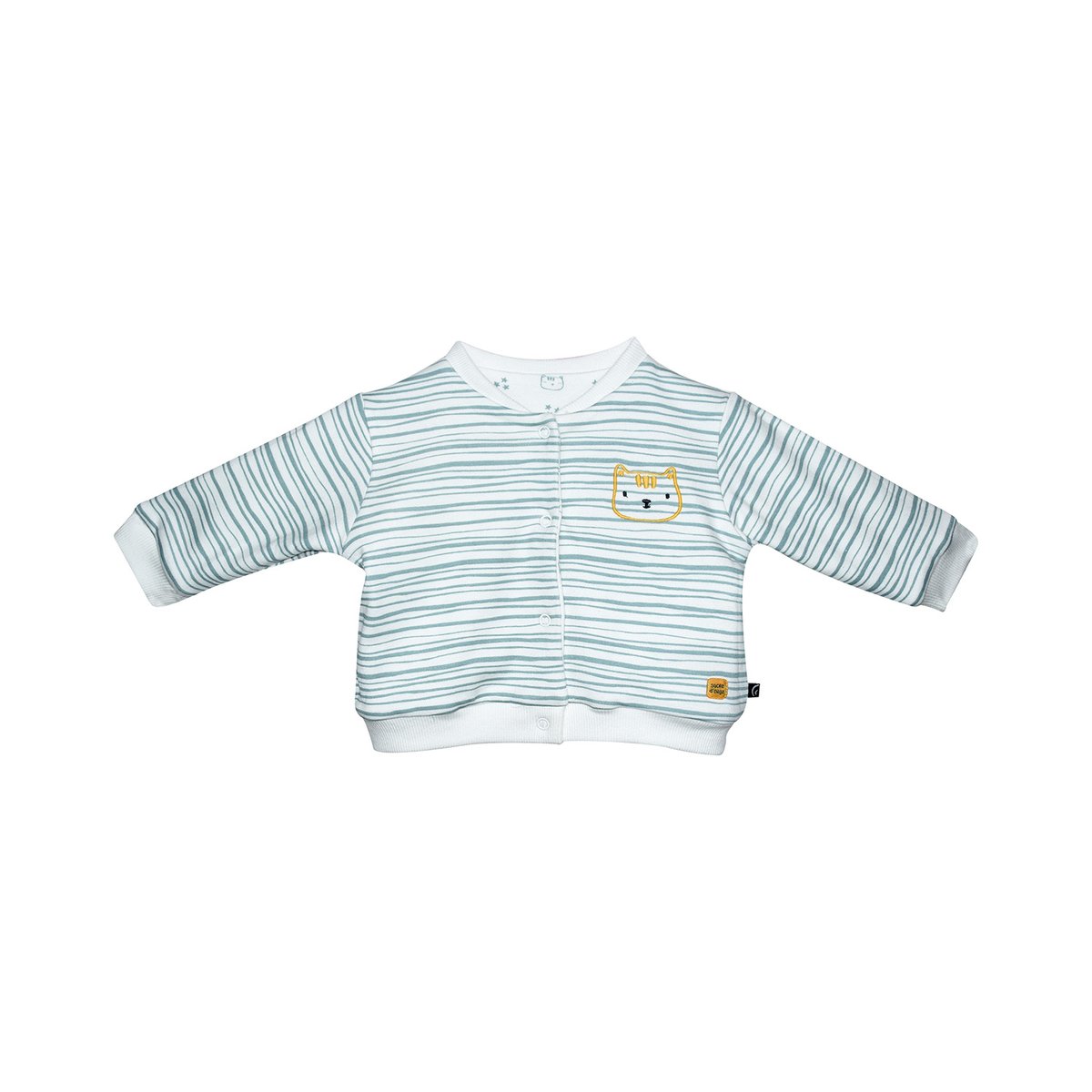 Cardigan reversible fondant blanc, SUCRE D'ORGE