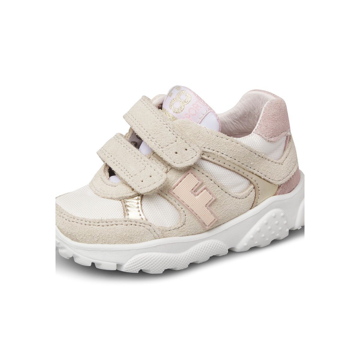 Sneakers en daim et tissu WIMY VL. blanc-platine-, FALCOTTO
