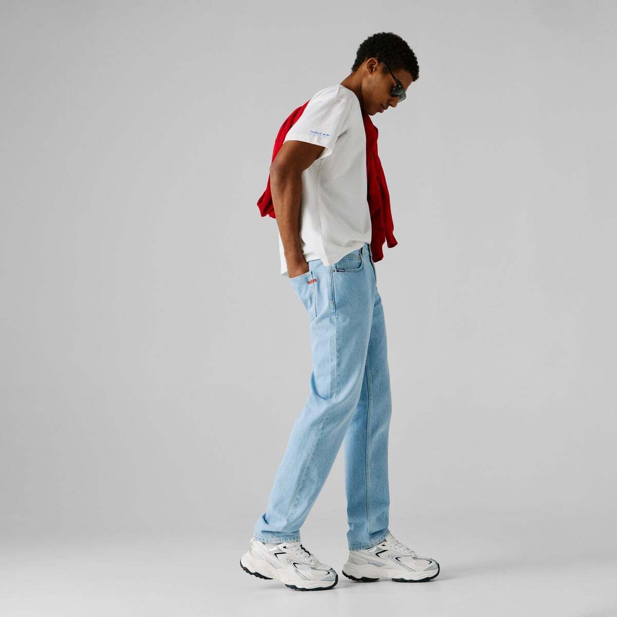 Red Bull Racing Jean Coupe Regular, Taille Normale rbr denim blanc clair, PEPE JEANS