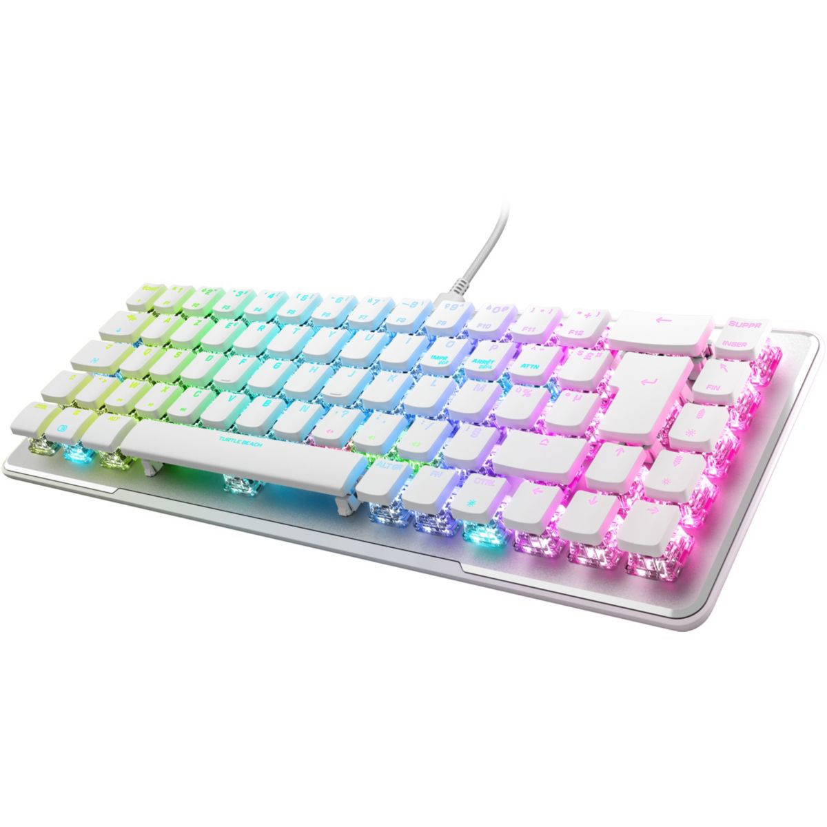 Clavier gamer Vulcan II Mini Blanc Linear FR couleur unique, TURTLE BEACH