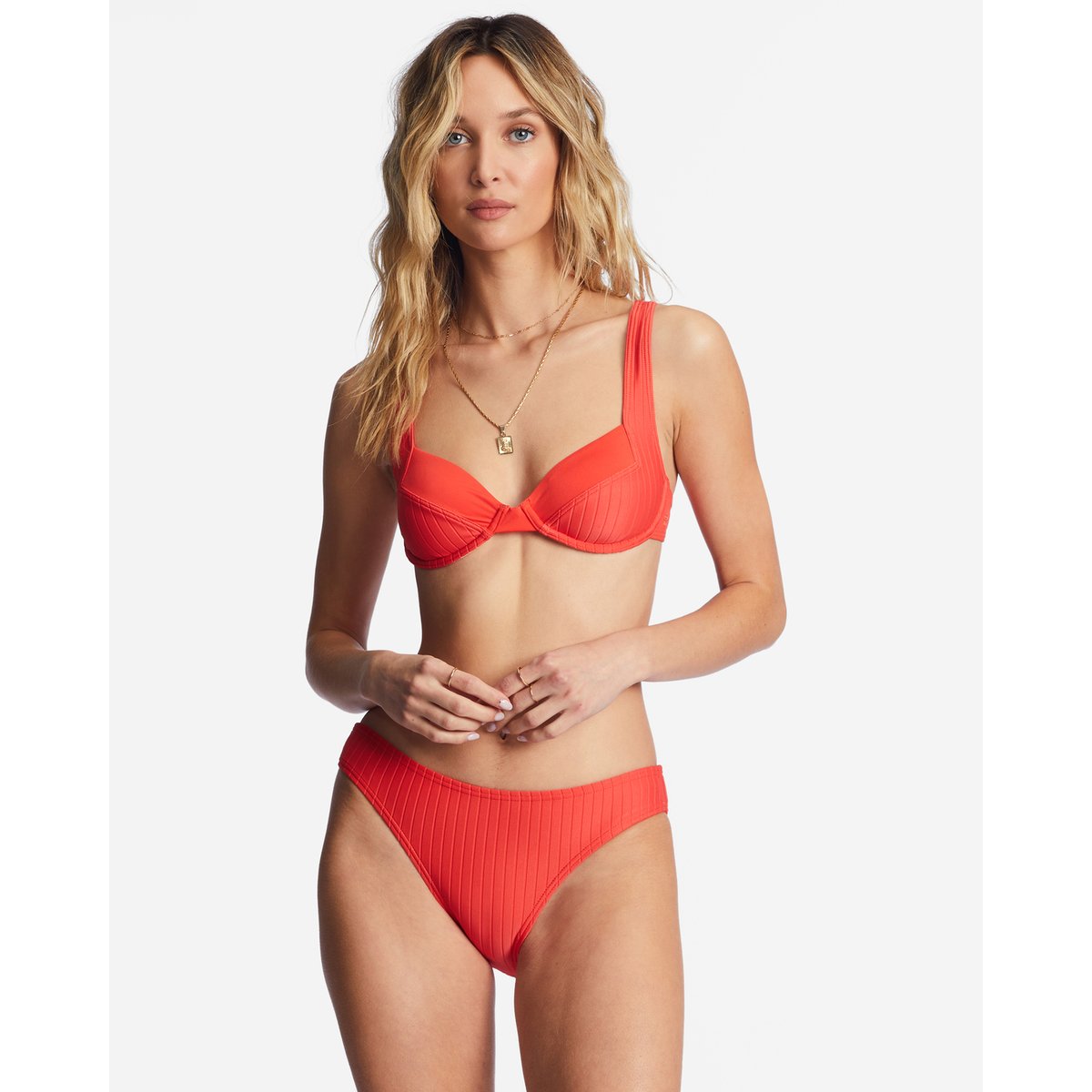 Haut de bikini à armatures LINED UP TYLER rouge bright poppy, BILLABONG