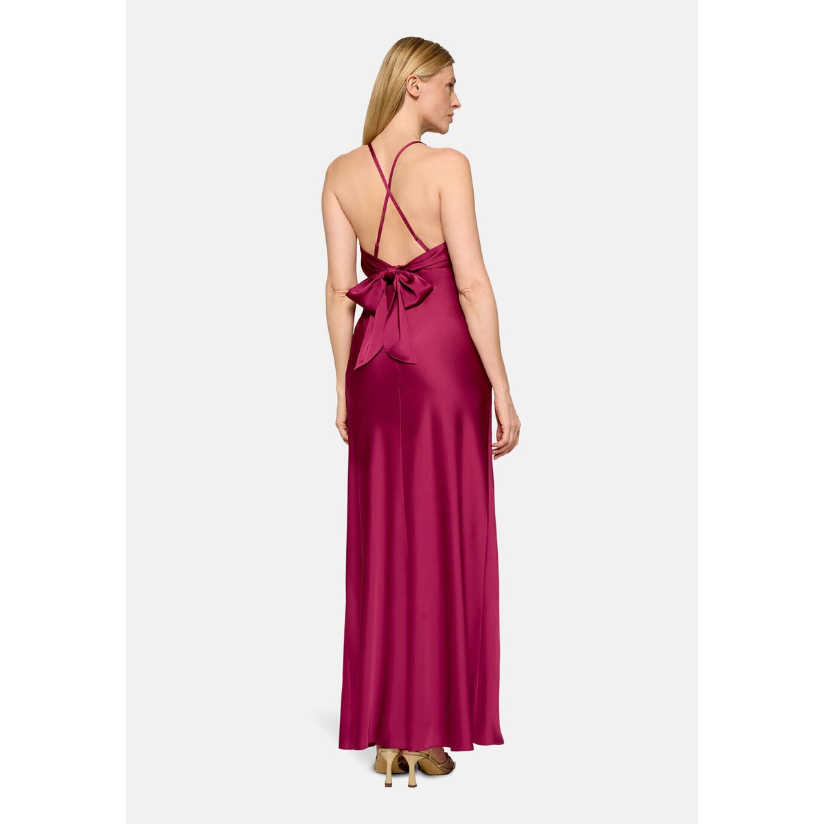 Robe de soirée de coupe slim dark fuchsia, VERA MONT