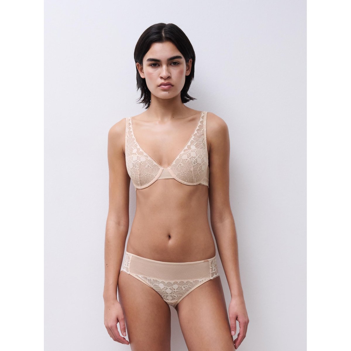 Soutien-gorge spacer plongeant DAY TO NIGHT beige doré, CHANTELLE