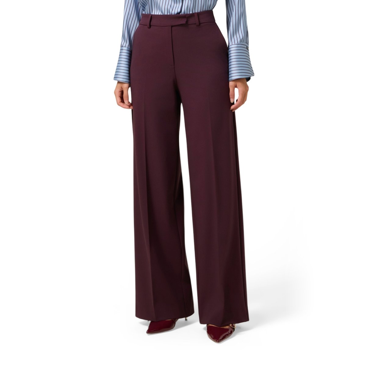 Pantalon palazzo burgundy, OLTRE