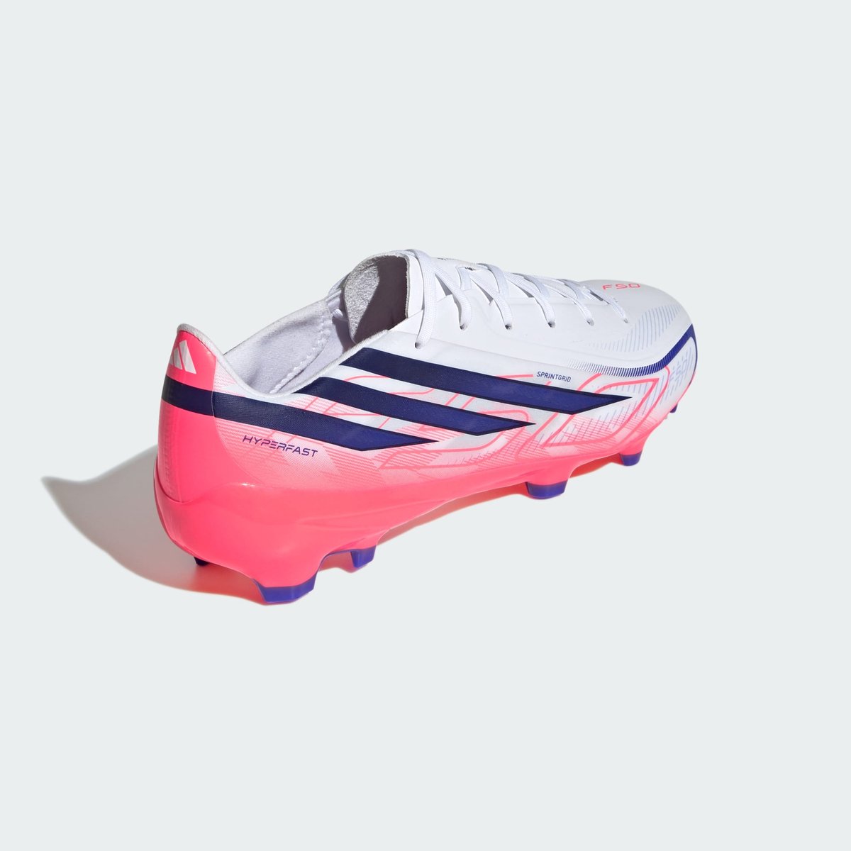Chaussure De Football F50 Hyperfast League Terrain Souple Chaussure De Football F50 Hyperfast League Terrain Souple cloud white / solar purple / solar turbo, adidas Performance