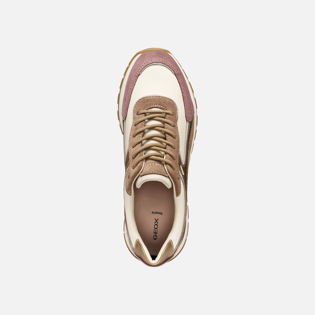 Baskets  D DESYA B ABX beige/marron clair, GEOX