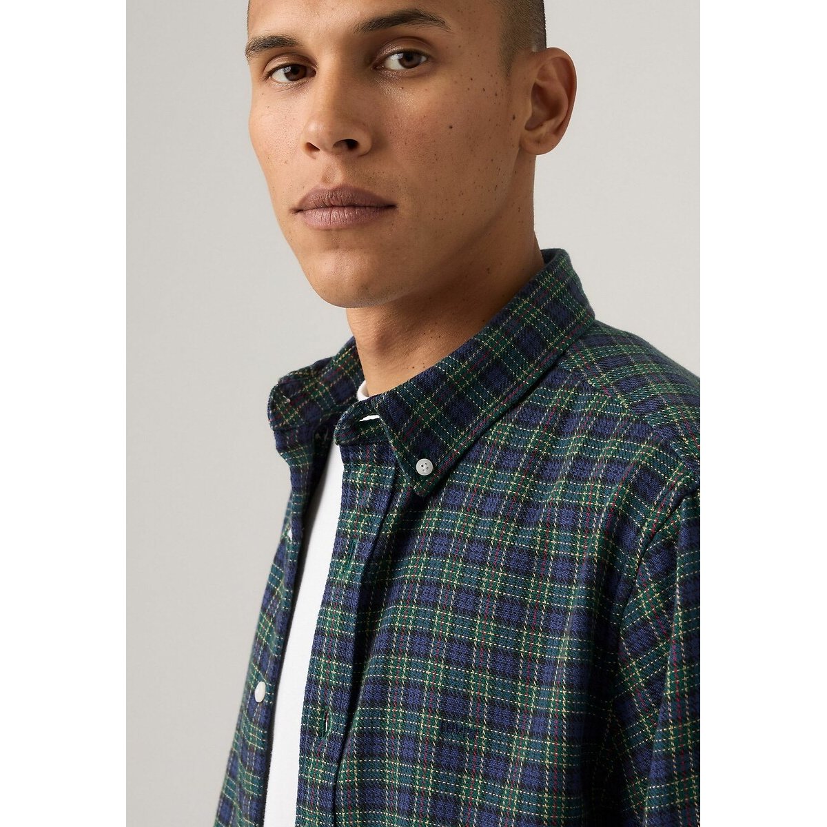 Authentic Button-Down Shirt checked blue/green, LEVI'S