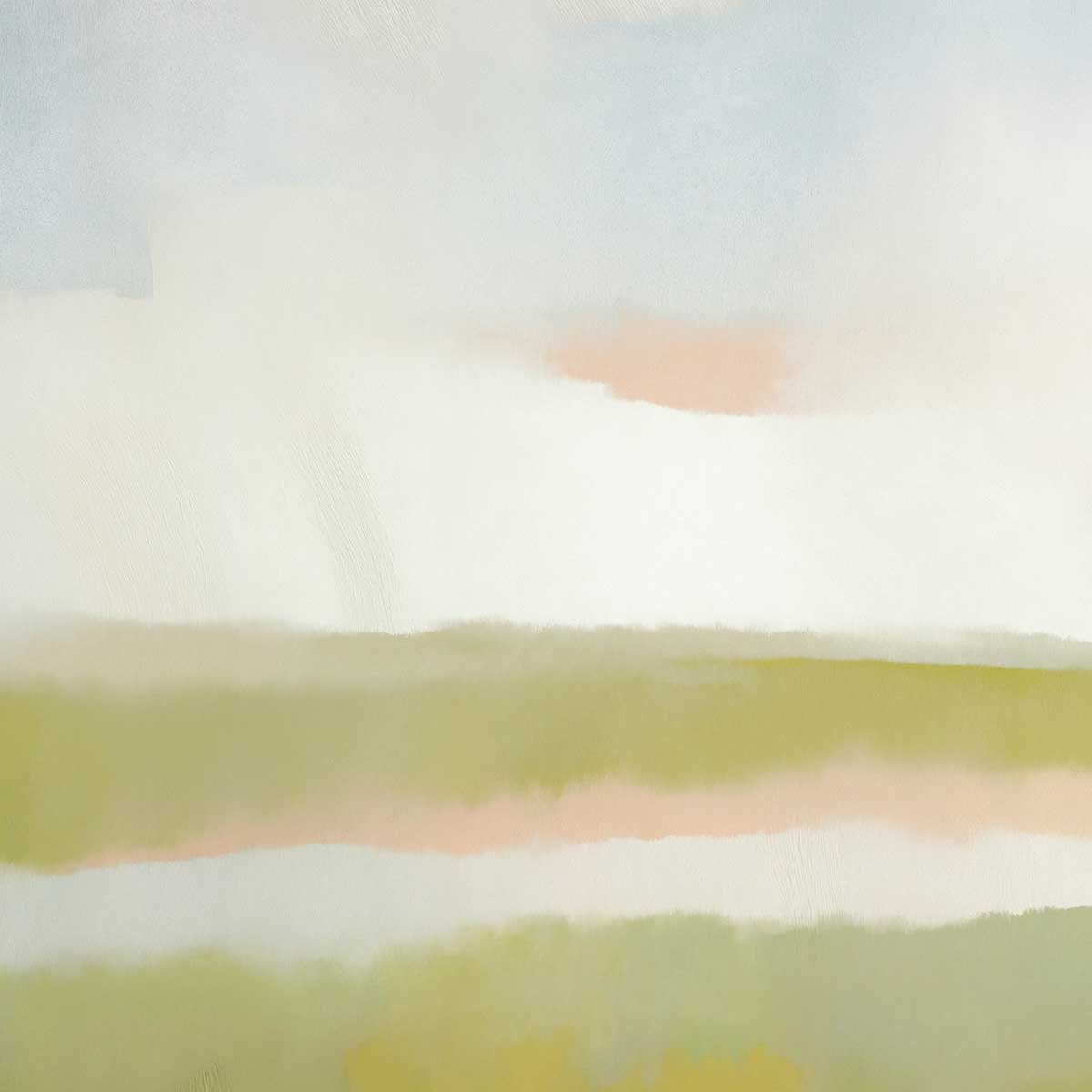 Papier peint Horizon absolu vert olive & turquoise vert, HEXOA