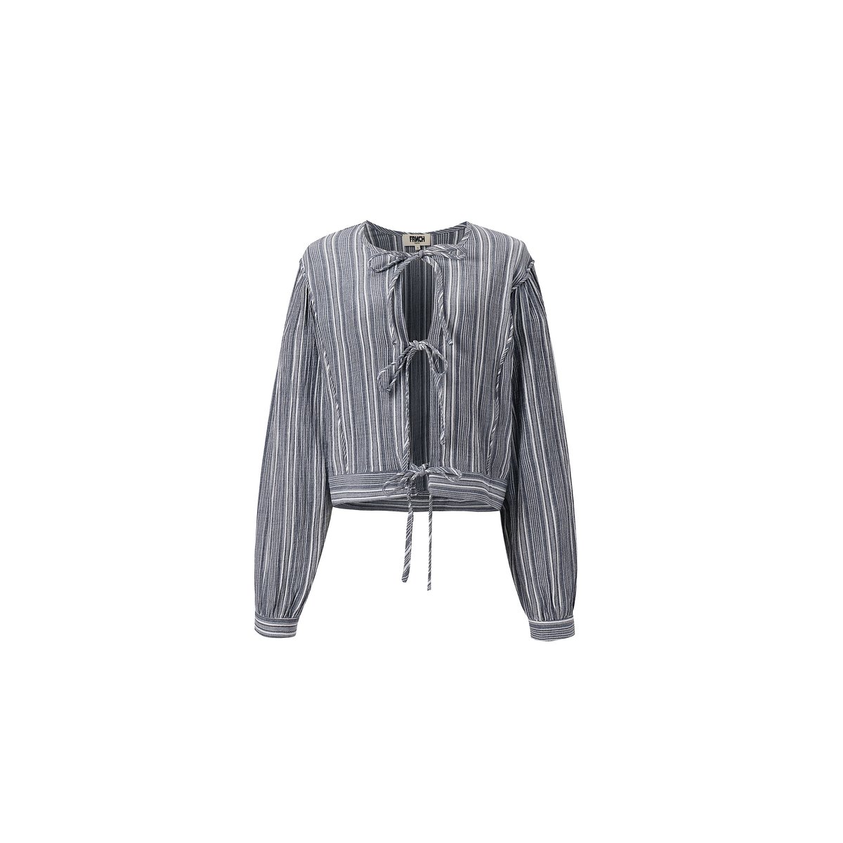 Blouse en coton AMURINA bleu jean, FRNCH