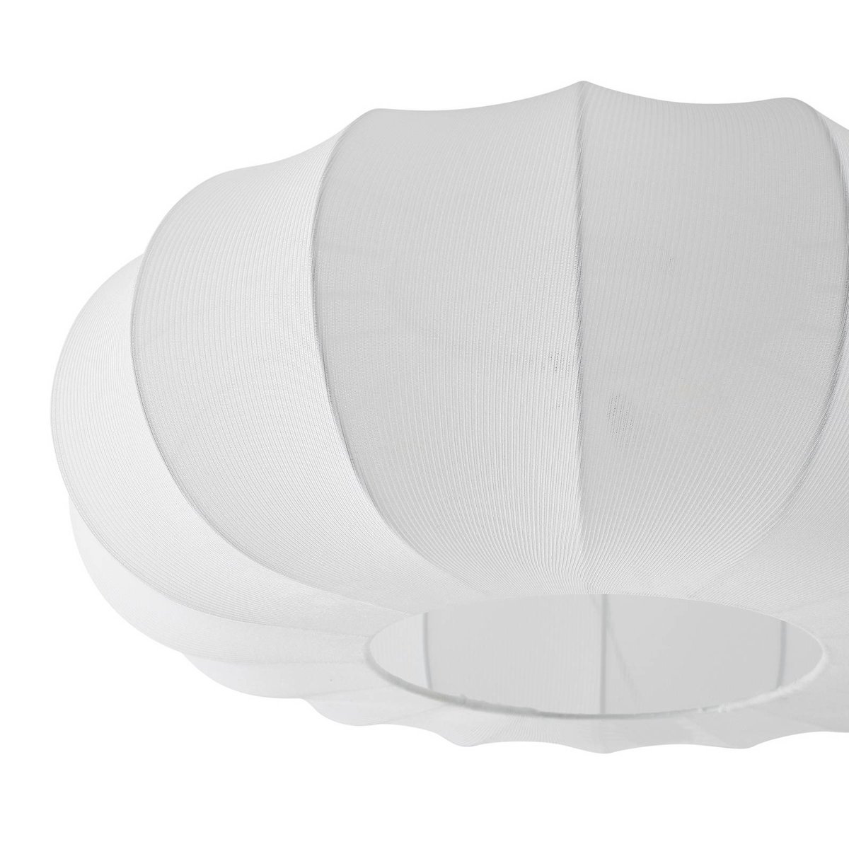 Plafonnier en textile scandinave, Helin blanc, LINDBY