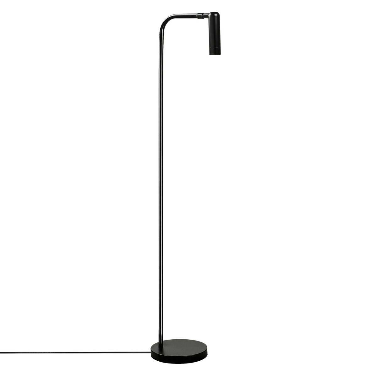 Lampadaire design noir minimaliste à tête orientable SILE noir, PIER IMPORT