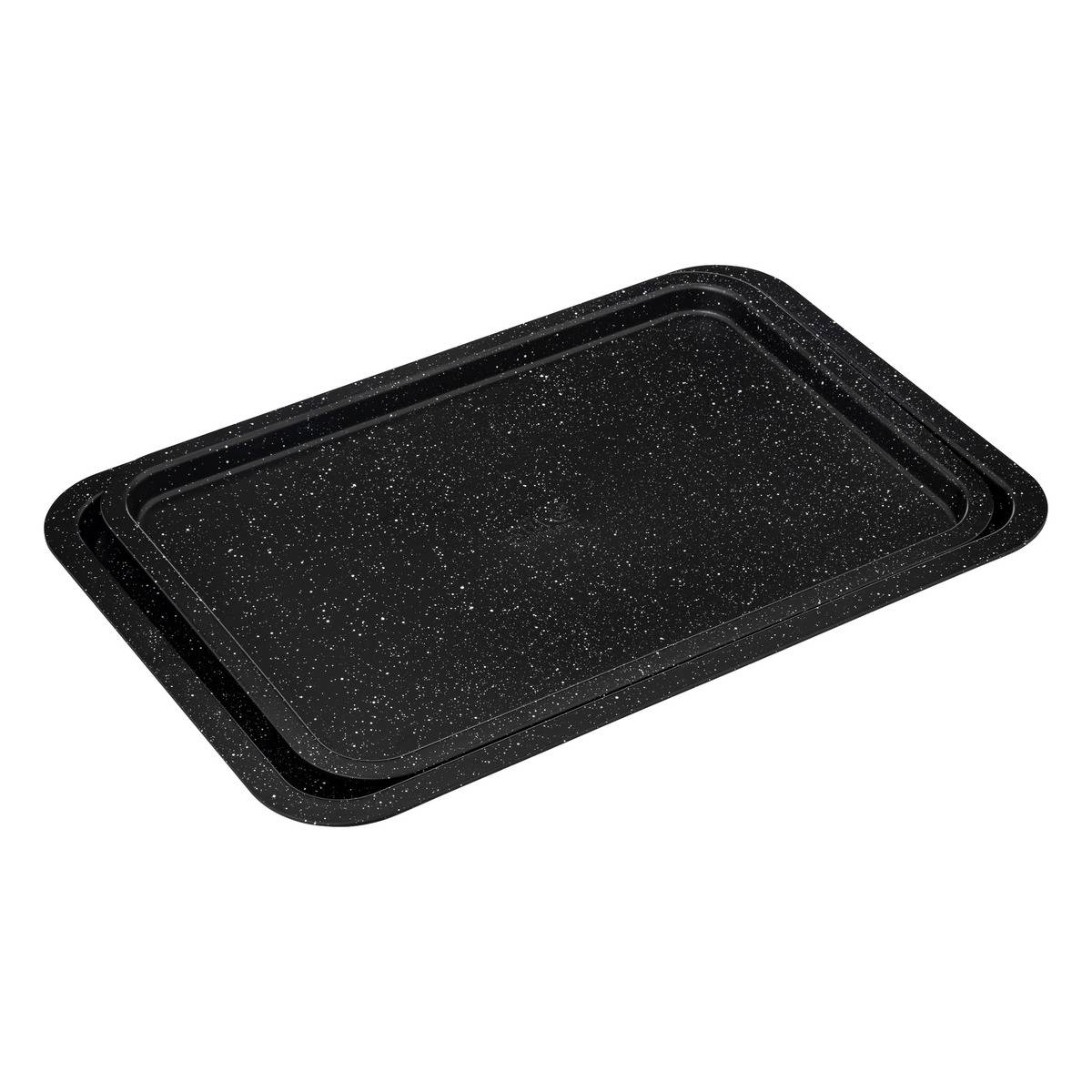 Lot de 2 plaques de cuisson CARACTÈRE noir et blanc, 5FIVE SIMPLY SMART