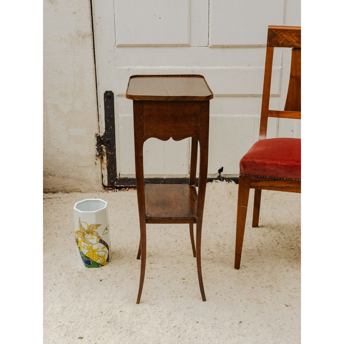 Sellette en bois Francine N°1649 - Bon état bois foncé, DEBONGOUT