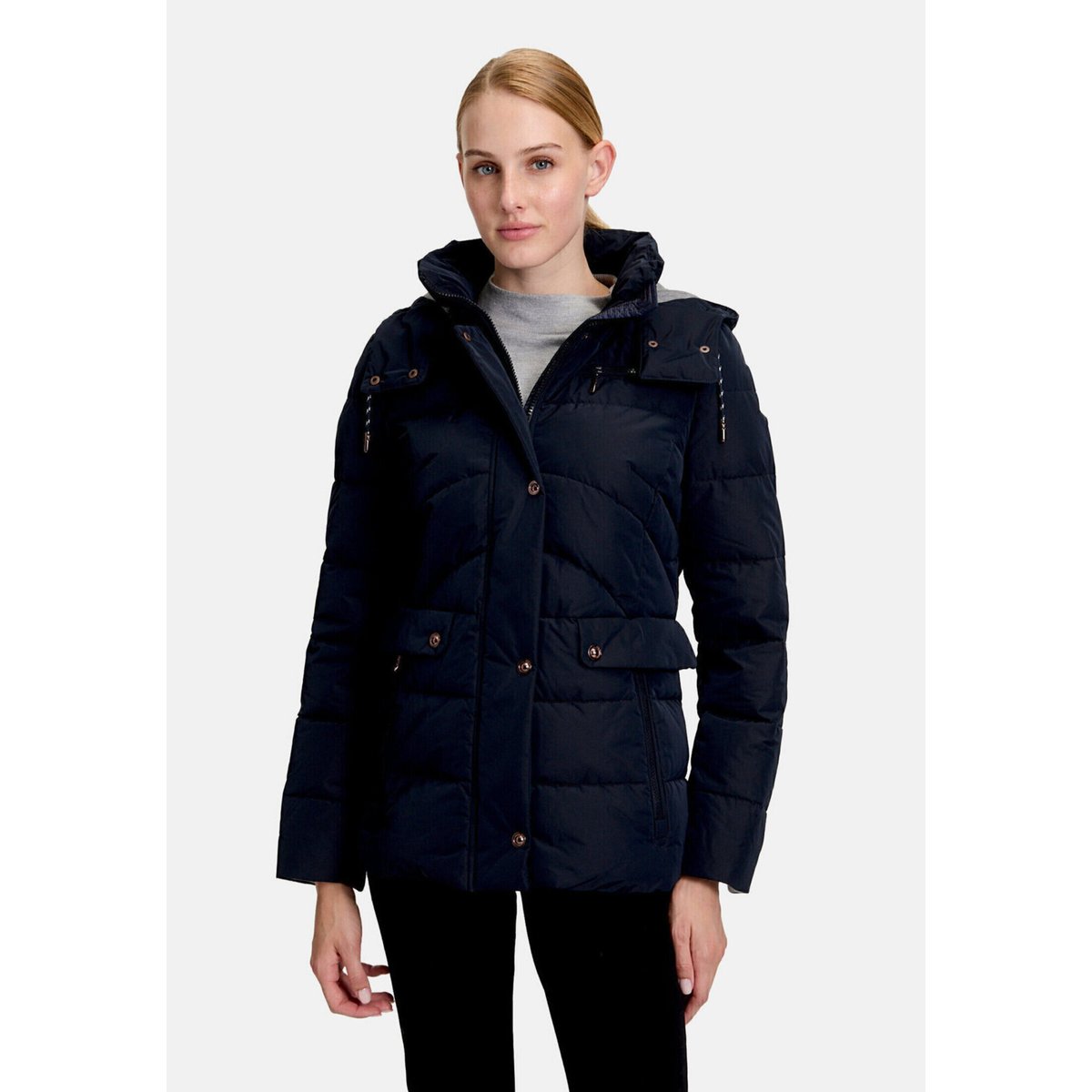 Veste matelassée duvet synthétique bleu foncé, GIL BRET