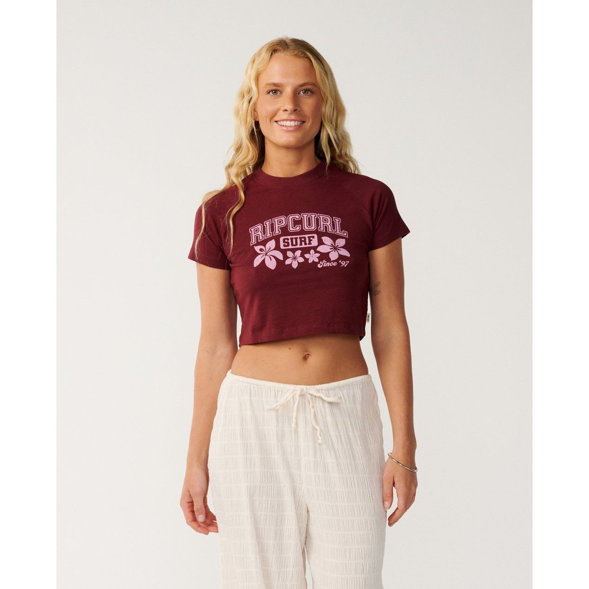 T-shirt RETRO Swell Baby dark plum, RIP CURL