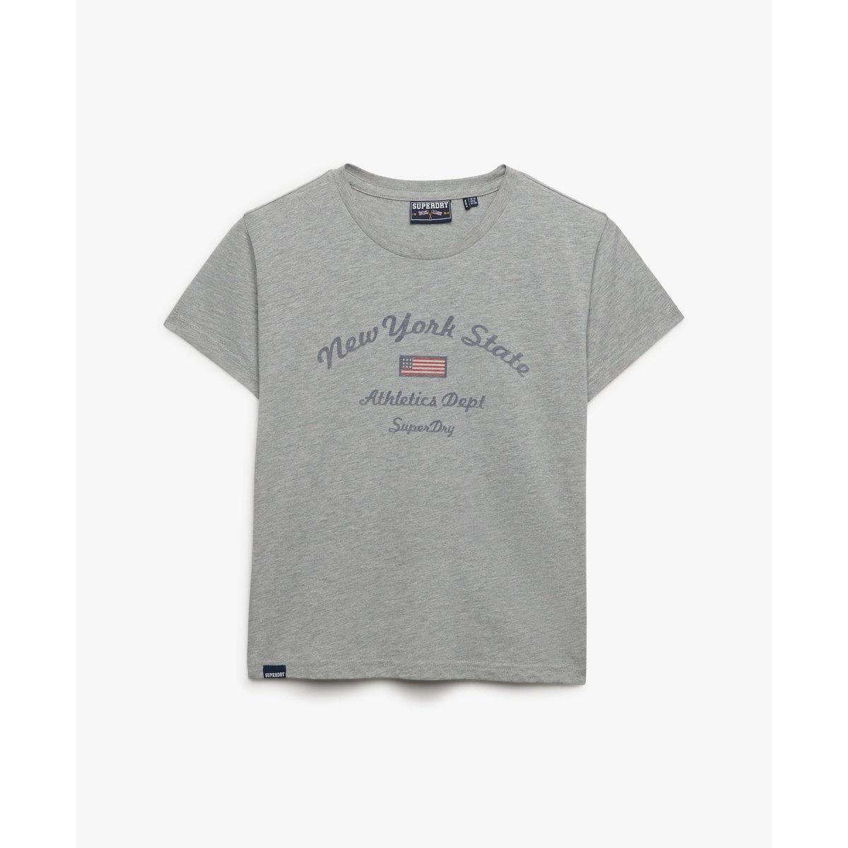 T-shirt Athletic Essentials Graphique Coupe Ajustée gris chiné, SUPERDRY