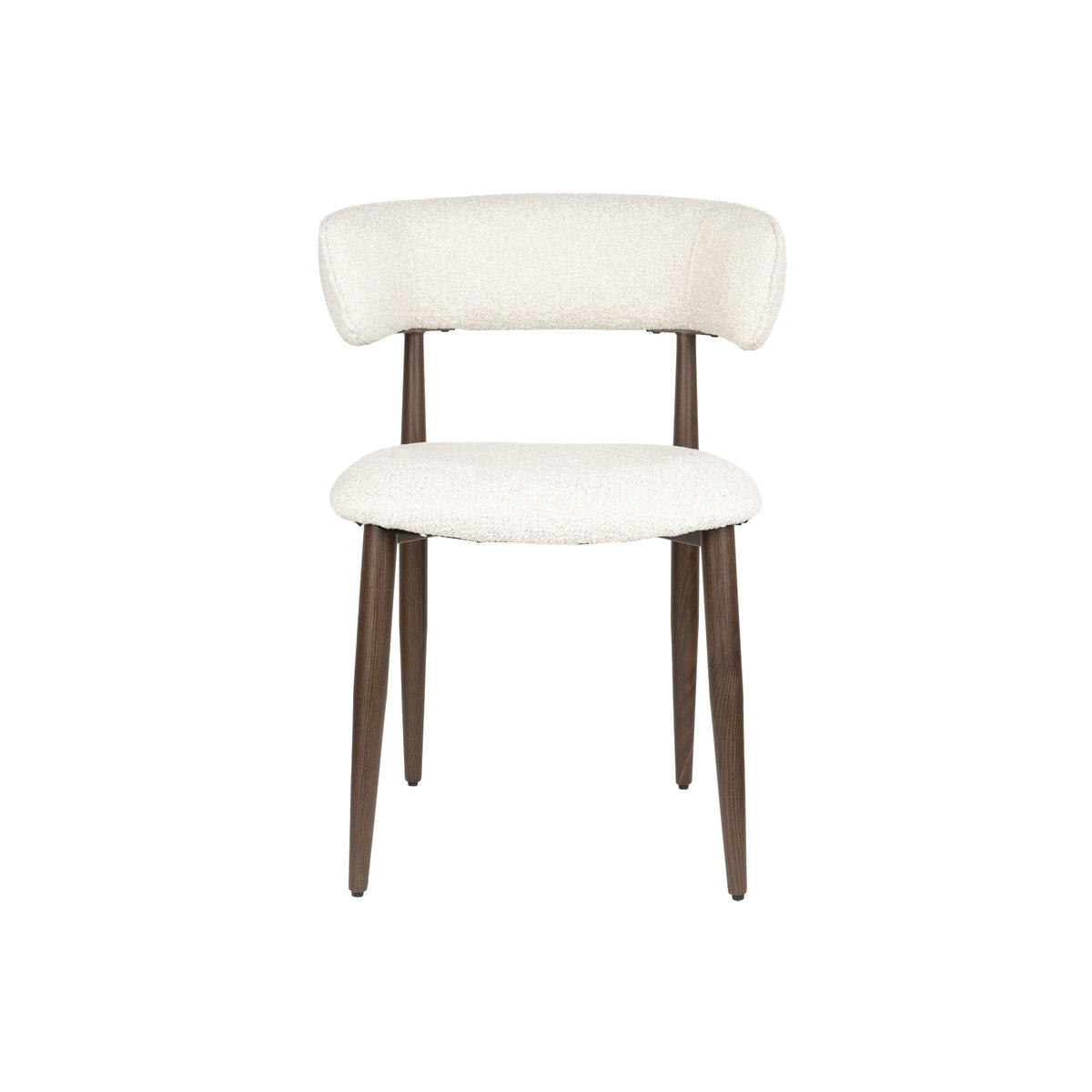 Chaise design empilable en tissu (lot de 2), STANLEY beige, BOITE A DESIGN
