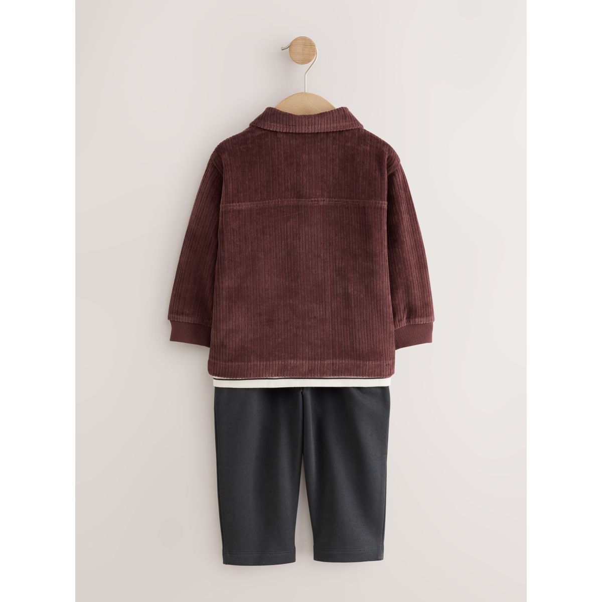 Veste, haut et pantalon, 3 pièces rouge bordeaux, NEXT
