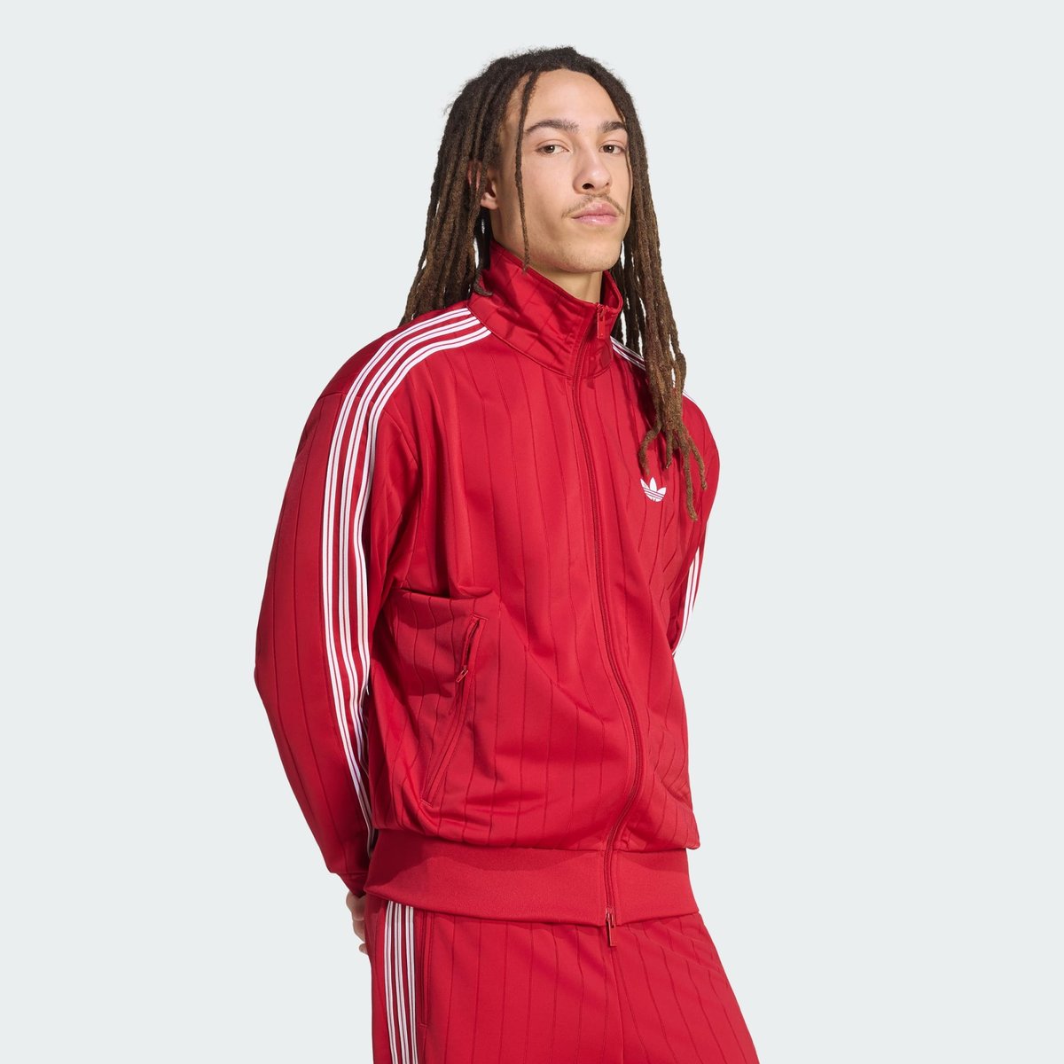 Veste De Survêtement Firebird Maille Lâche Veste De Survêtement Firebird Maille Lâche team victory red, adidas Originals