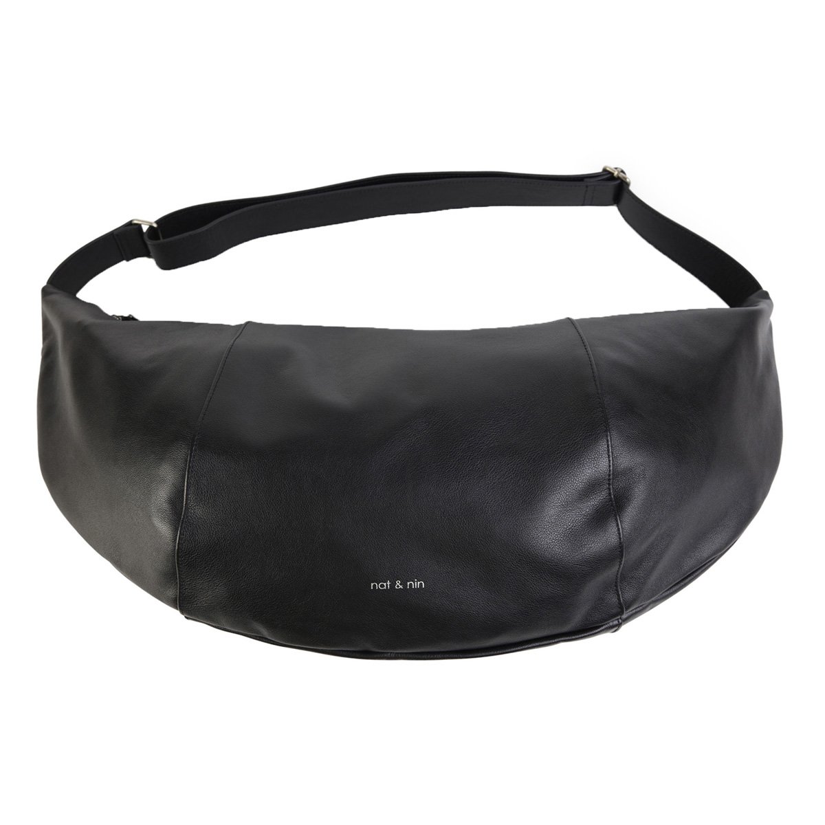 Sac à bandoulière en cuir CORTO noir, NAT & NIN