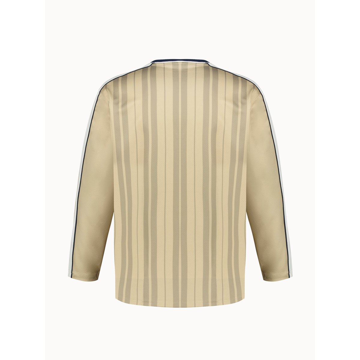 Maillot relax en double face avec bandes ton sur ton JERSEY safari/marshmallow, LE COQ SPORTIF