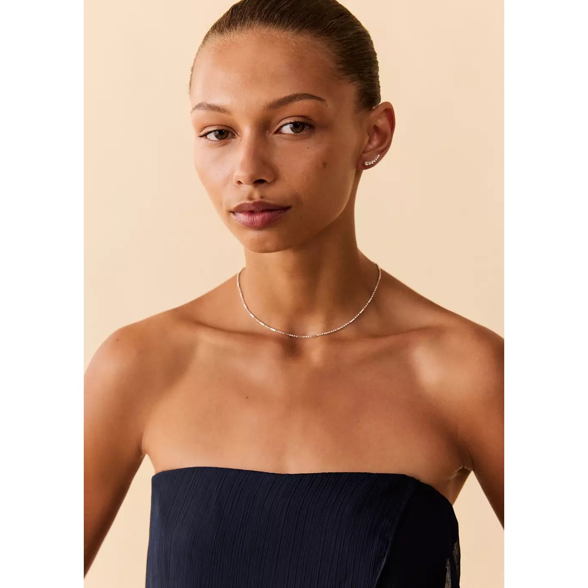 Combinaison bustier bleu marine, MANGO TEEN