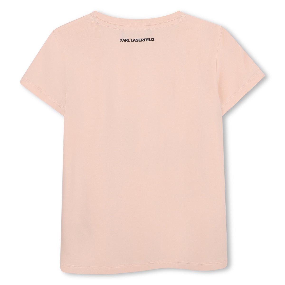 Tee-shirt manches courtes rose petale, KARL LAGERFELD KIDS