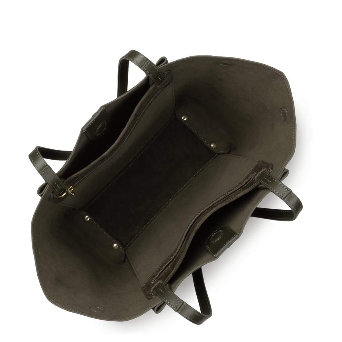 Sac cabas épaule SUÈDE kaki, LANCASTER