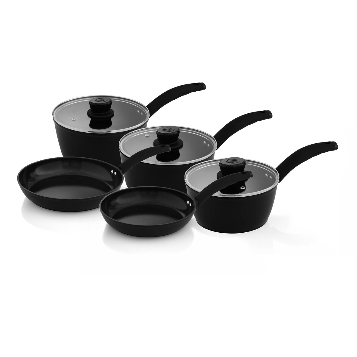 5-Piece Stealth Cookware Set black, SWAN