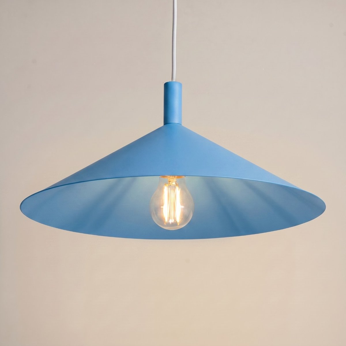 Suspension Acier Bleu E27 1 Nox bleu, EDEN