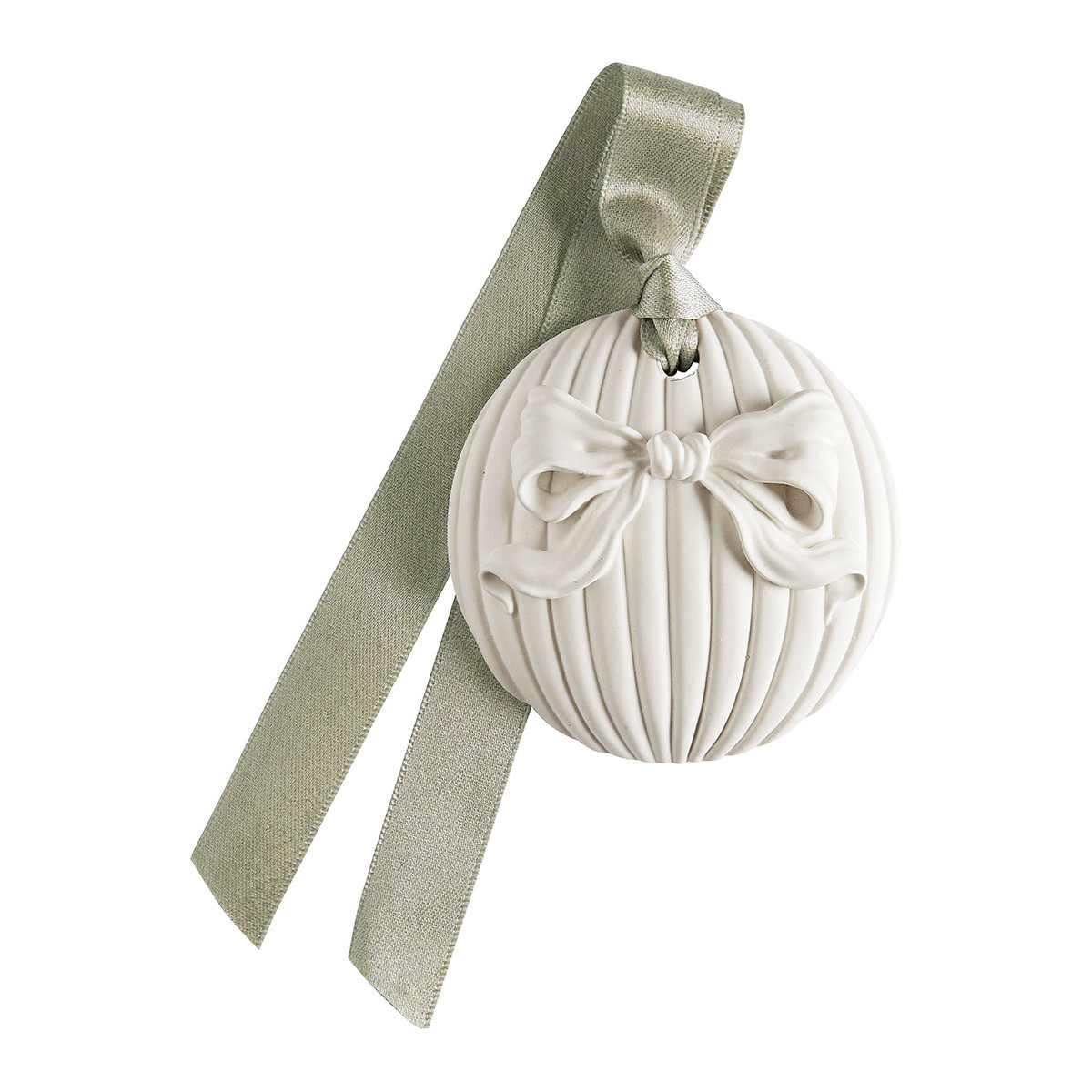 Coffret boules Sapin Doré RUBANS DE FÊTE blanc, MATHILDE M