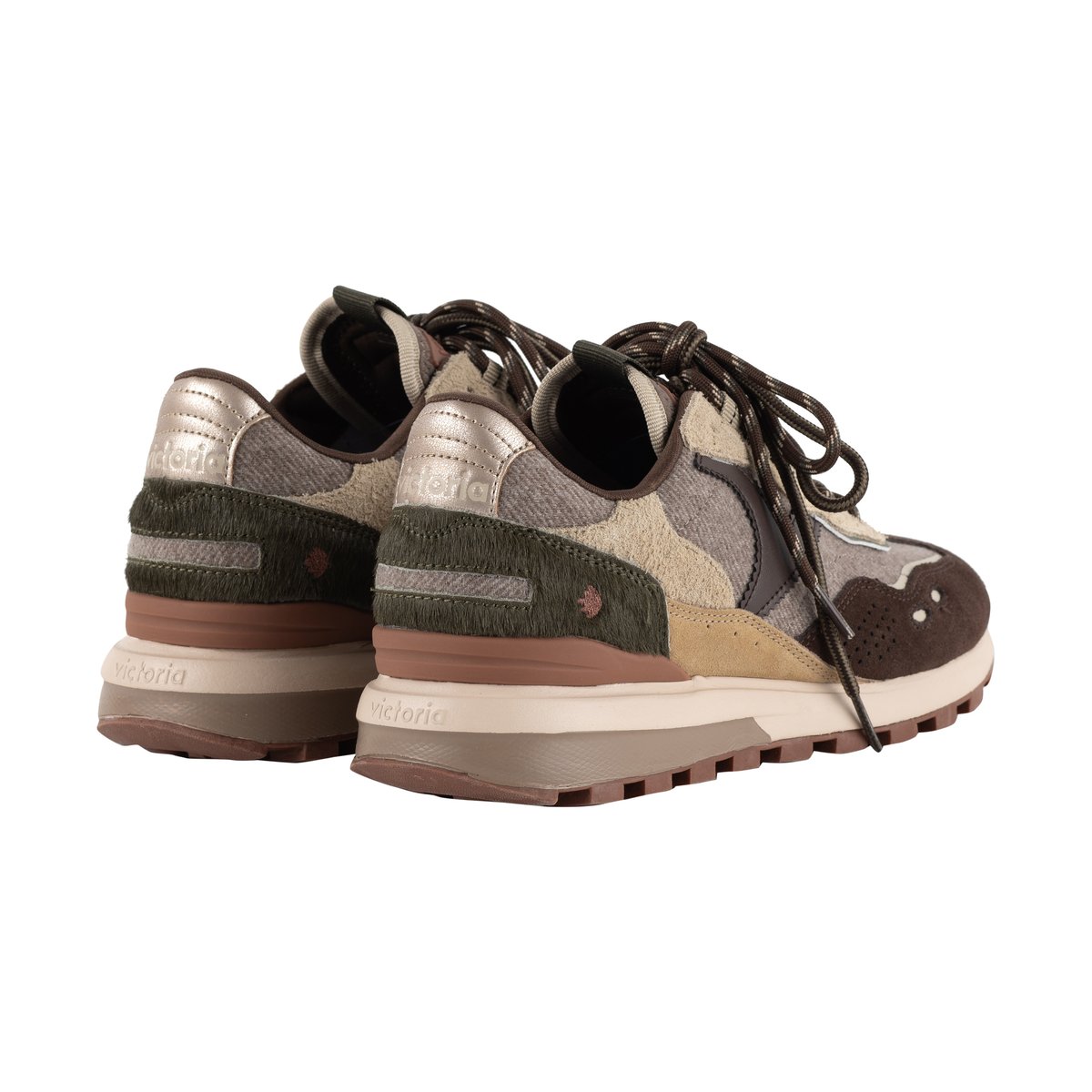 Basket Basse Cuir marron, VICTORIA