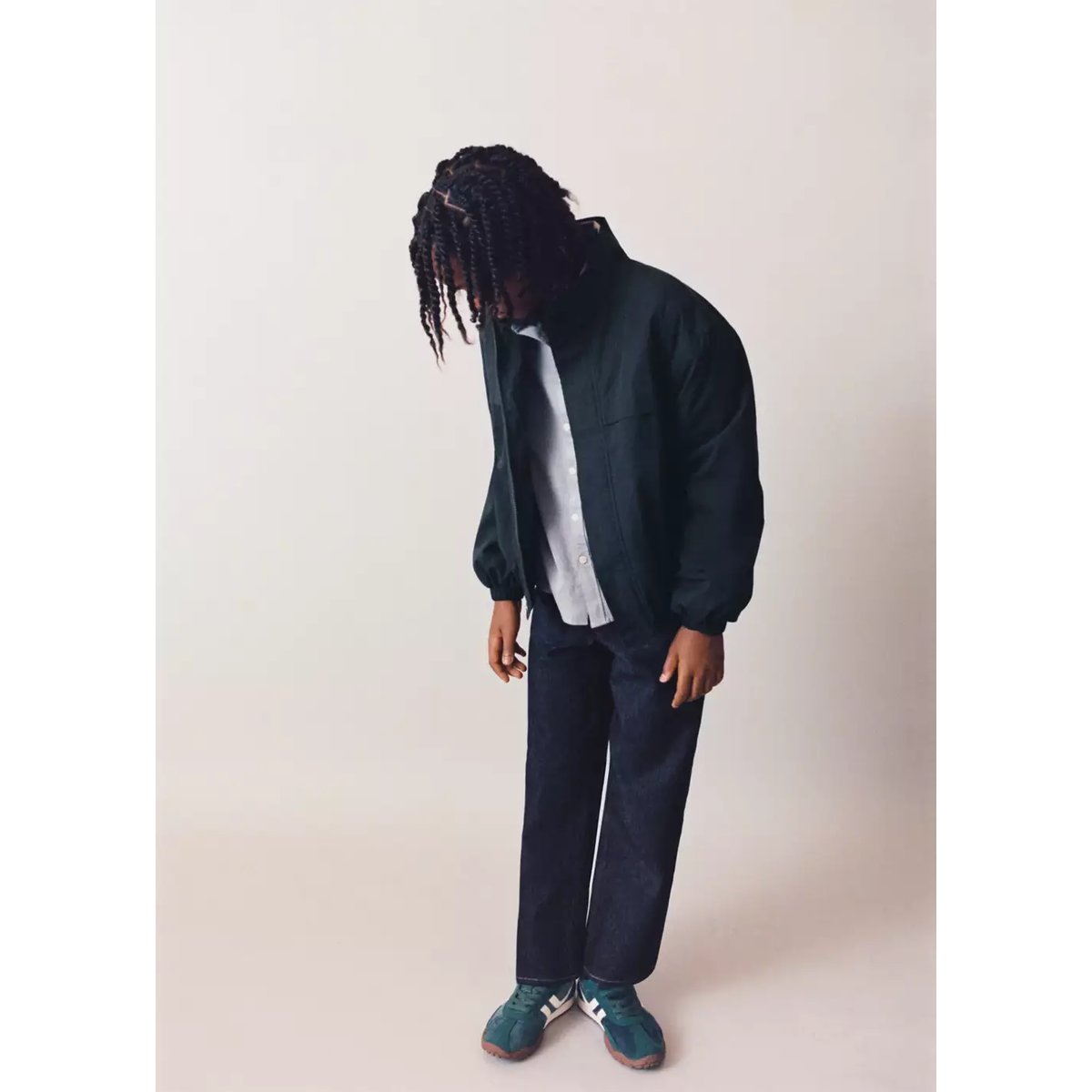 Jean straight fit en coton bleu, MANGO KIDS