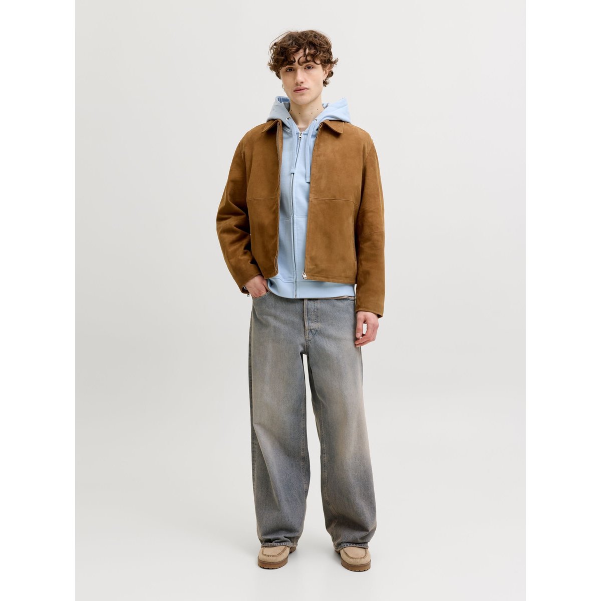 Sweat À Capuche Zippé cashmere blue 1, JACK & JONES
