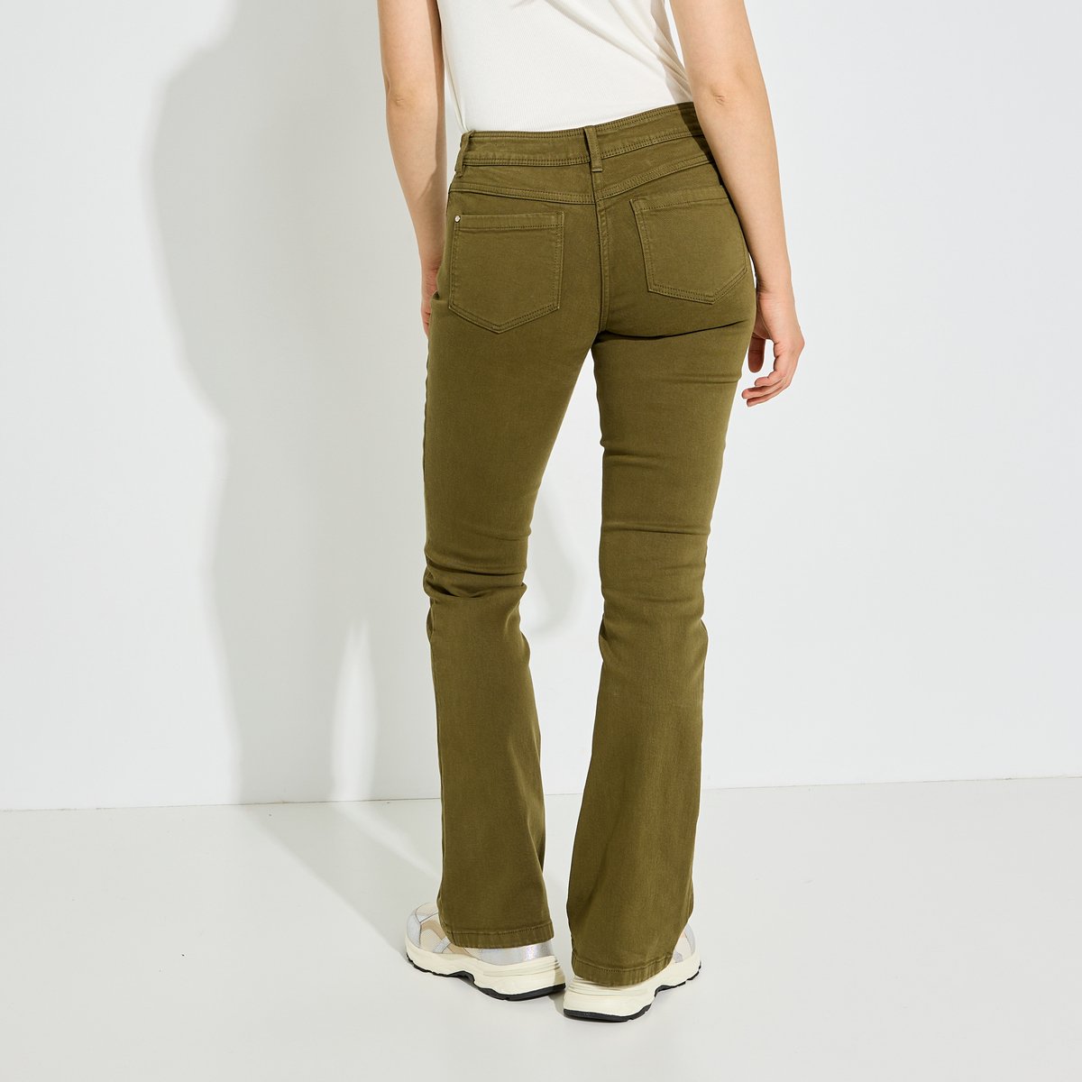 Jean bootcut BALI B01 vert kaki, GRAIN DE MALICE