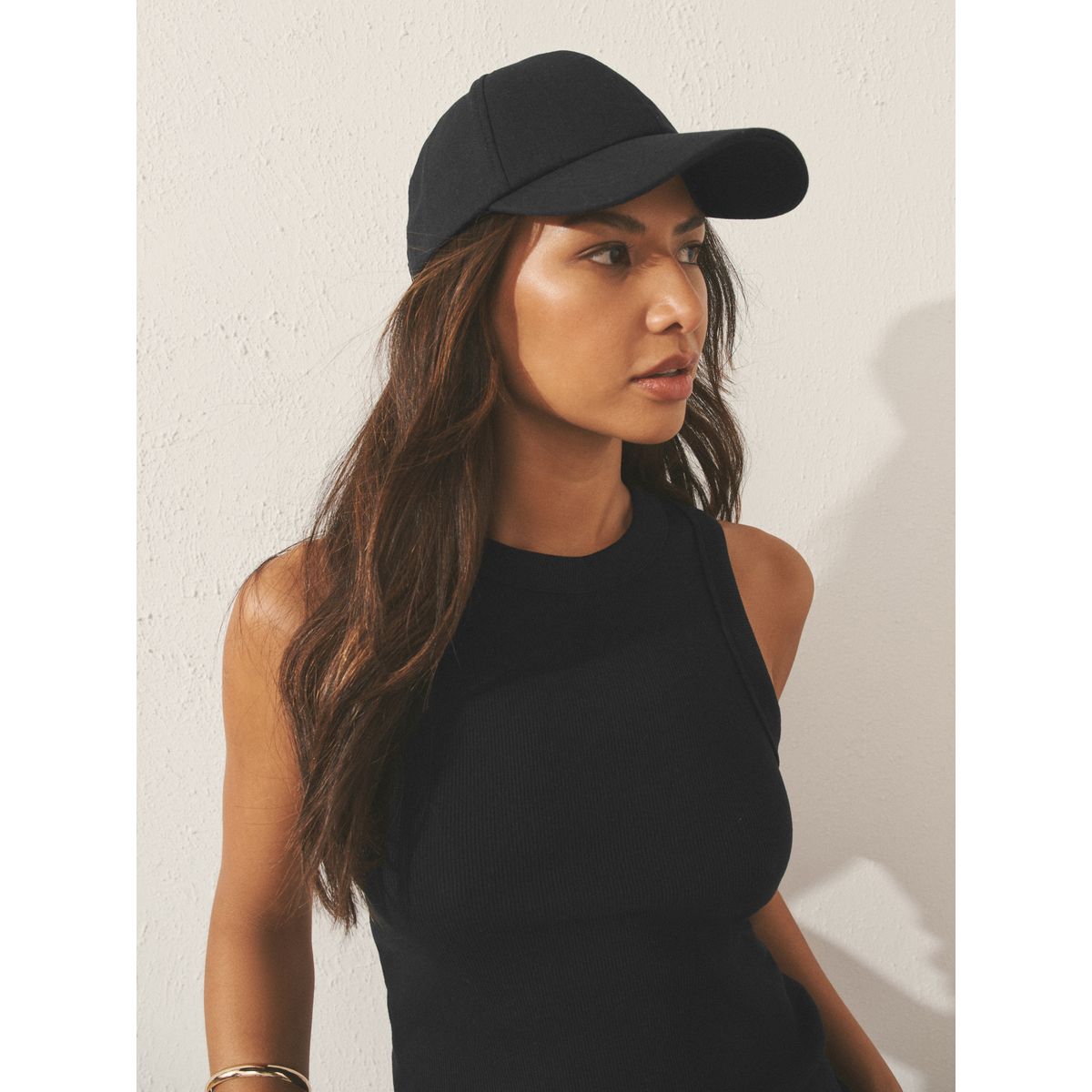 Casquette en lin noir, NEXT
