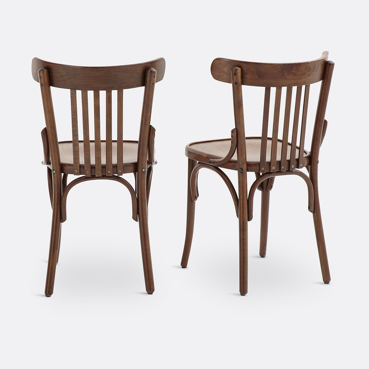 Lot de 2 chaises à barreaux, Bistro noyer, LA REDOUTE INTERIEURS