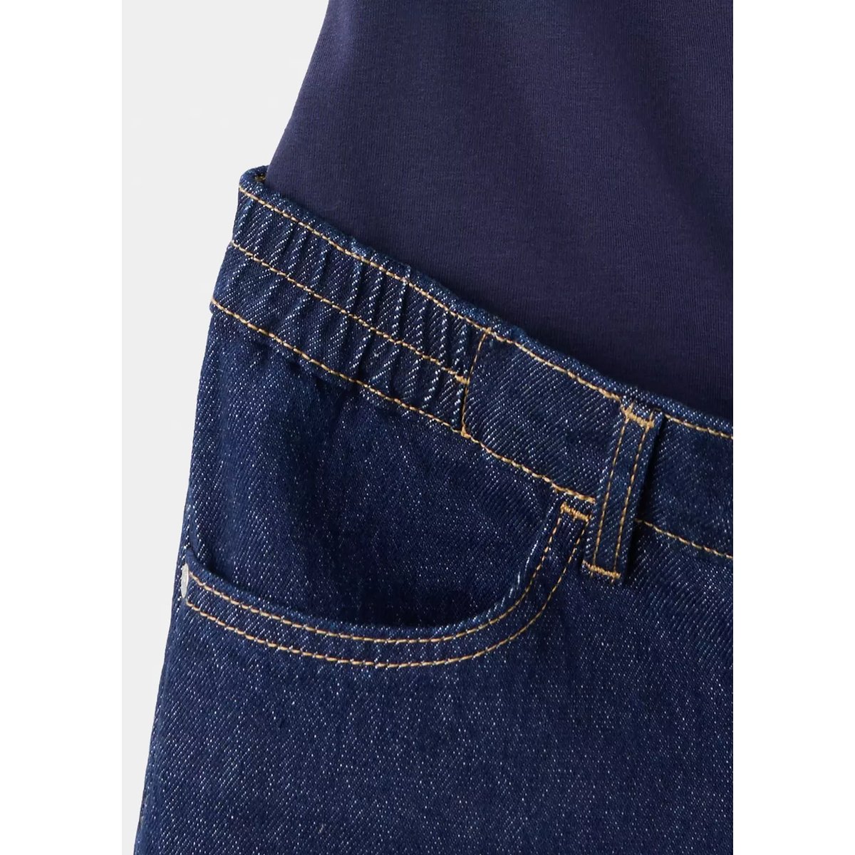 Jean de grossesse droit bleu, MANGO