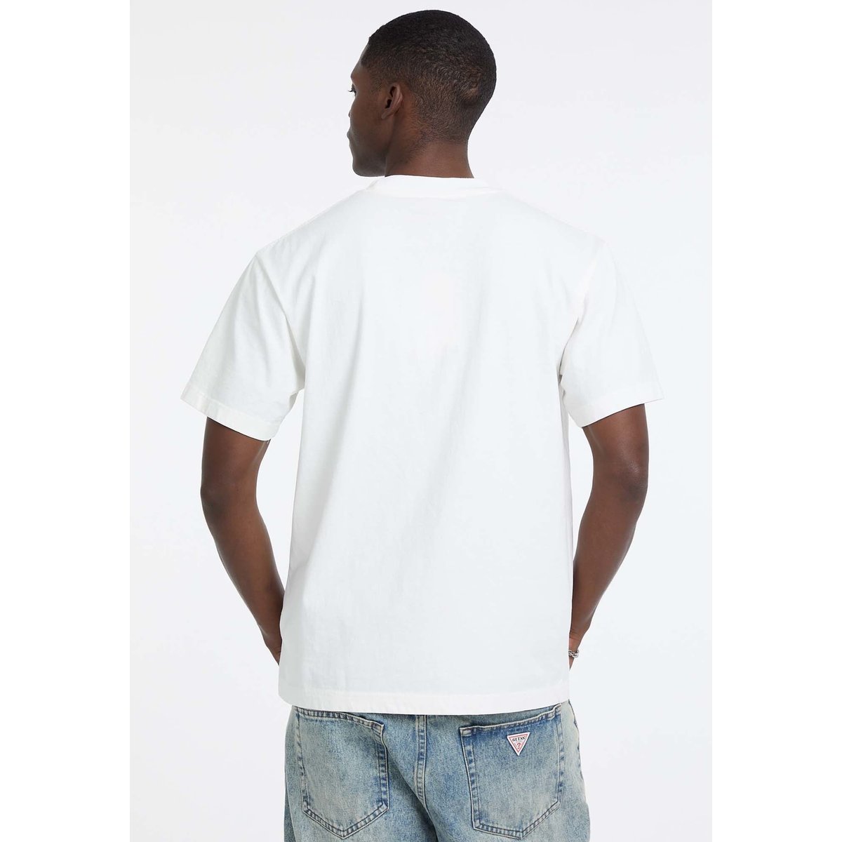 T-Shirt Imprimé Allen Iverson blanc, GUESS JEANS
