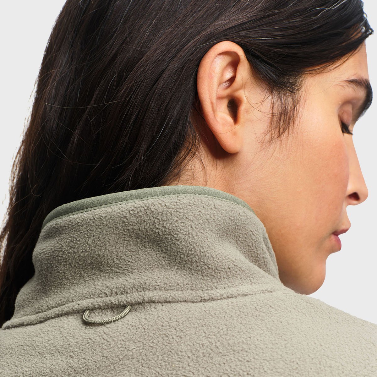 Veste polaire col montant fermeture éclair T-KIT amande, AIGLE