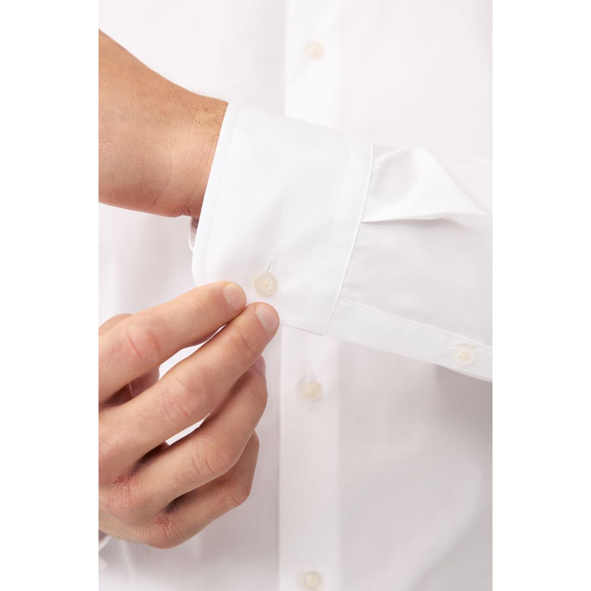 Chemise skinny manches longues lot de 2 blanc, NEXT