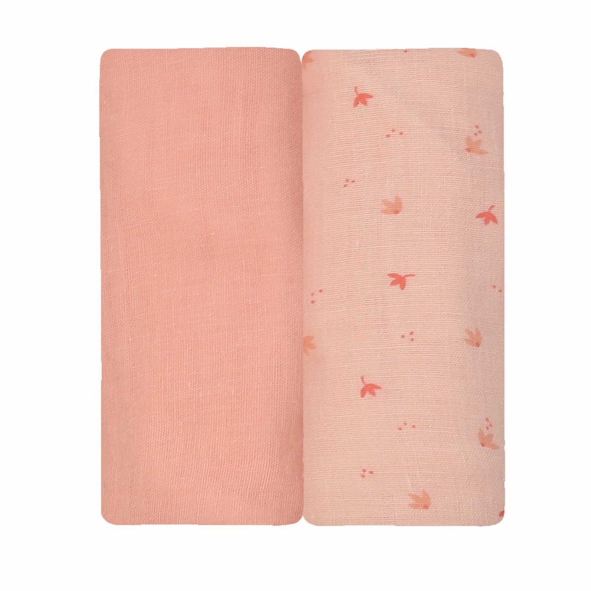 2 Langes bébé fille - Fleurs v019845, TROIS KILOS SEPT